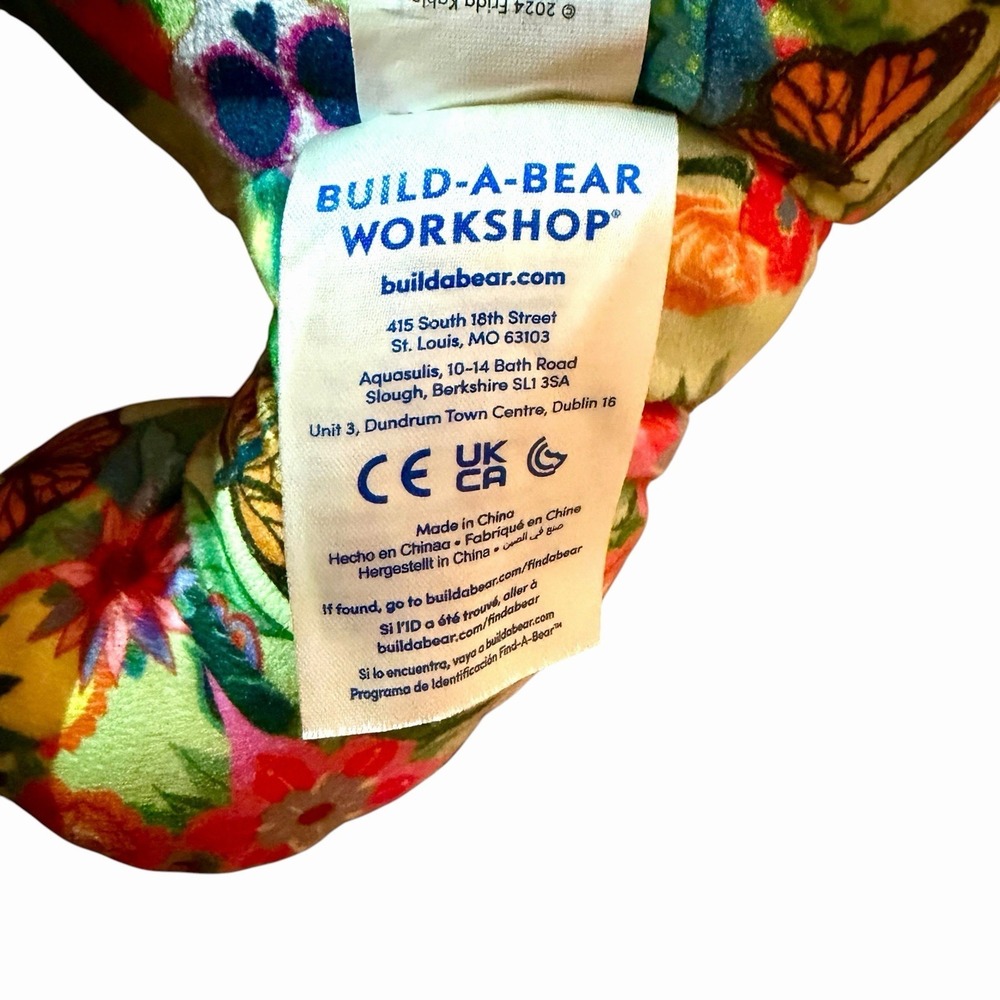 Build-A-Bear Frida Kahlo Icon Collage Teddy Bear 12" Without Headband - Picture 15 of 16